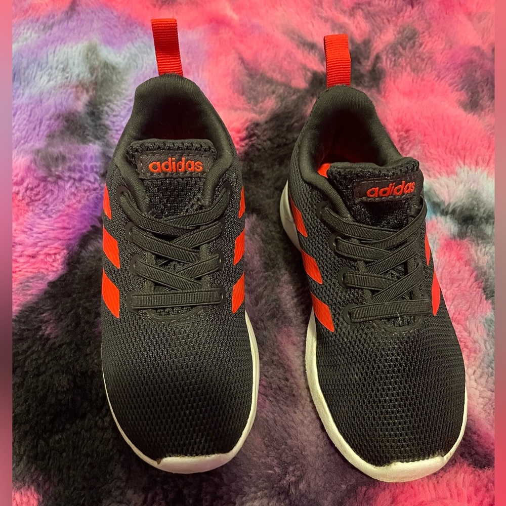 Adidas Toddler Tennis Shoes Red and Black